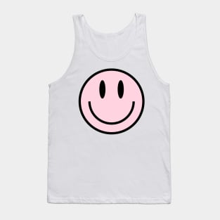 Pink Smiley Face Tank Top